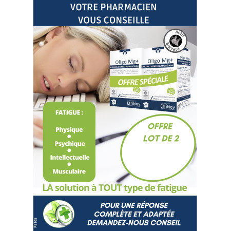 AFFICHE OLIGO MG+ Offre Lot de 2 (x5)