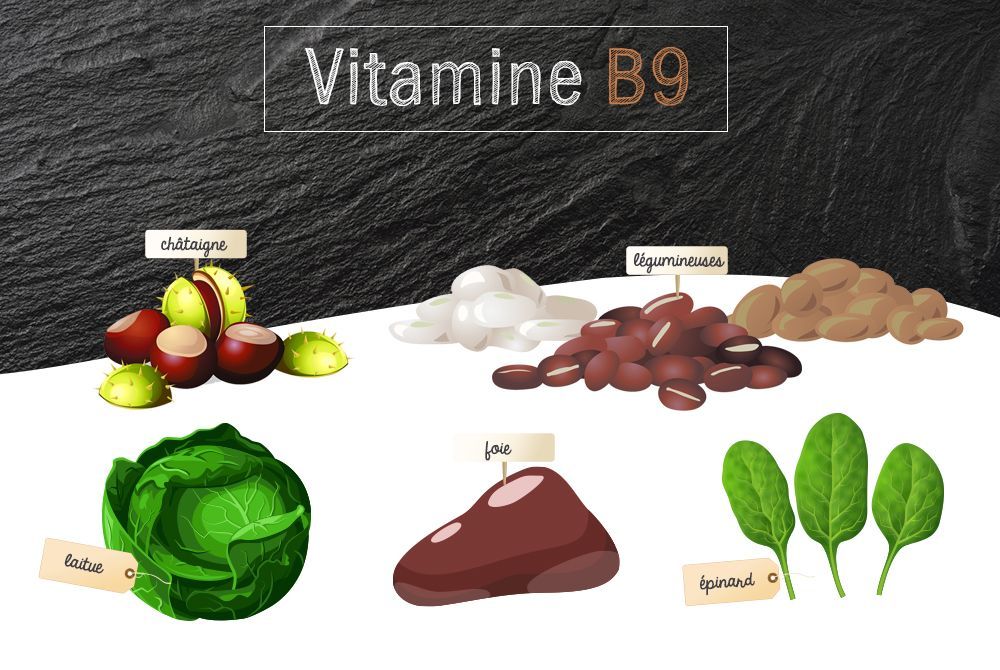 Aliments sources de vitamine B9